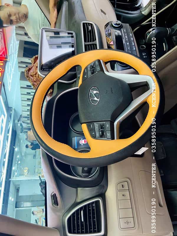 khâu da vô lăng cho xe hyundai creta